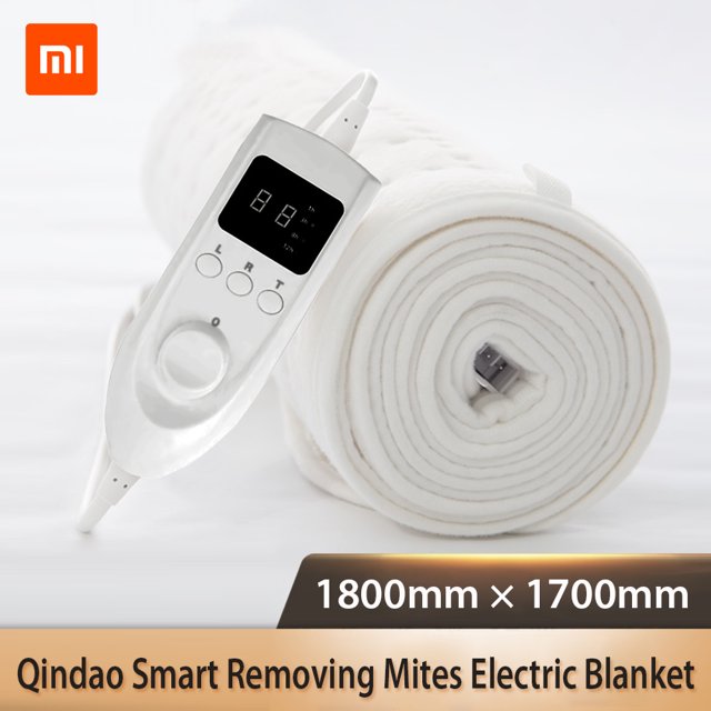 Qindao Smart Thermostat de Chauffage Électrique Jet Enlever les Acariens Electric Blanket Sécurité Synchronisation 3 Couches Protection Contrôle Intelligent de la Température Confortable Respirant Lavage Pratique