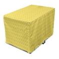 thumbnail image 1 of Yellow Dog Crate Cover, Moroccan Trellis Pattern in Yellow Tones Vintage Eastern Pattern, Easy to Use Pet Kennel Cover for Medium Large Dogs, 35" x 23" x 27", Mustard Yellow White, by Ambesonne, 1 of 6