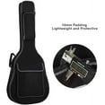 thumbnail image 6 of All Music Acoustic Guitar Case 41 Inch Waterproof Padded Gig Bag, Dual Adjustable Shoulder Strap and Multi-pockets, Black, 6 of 7