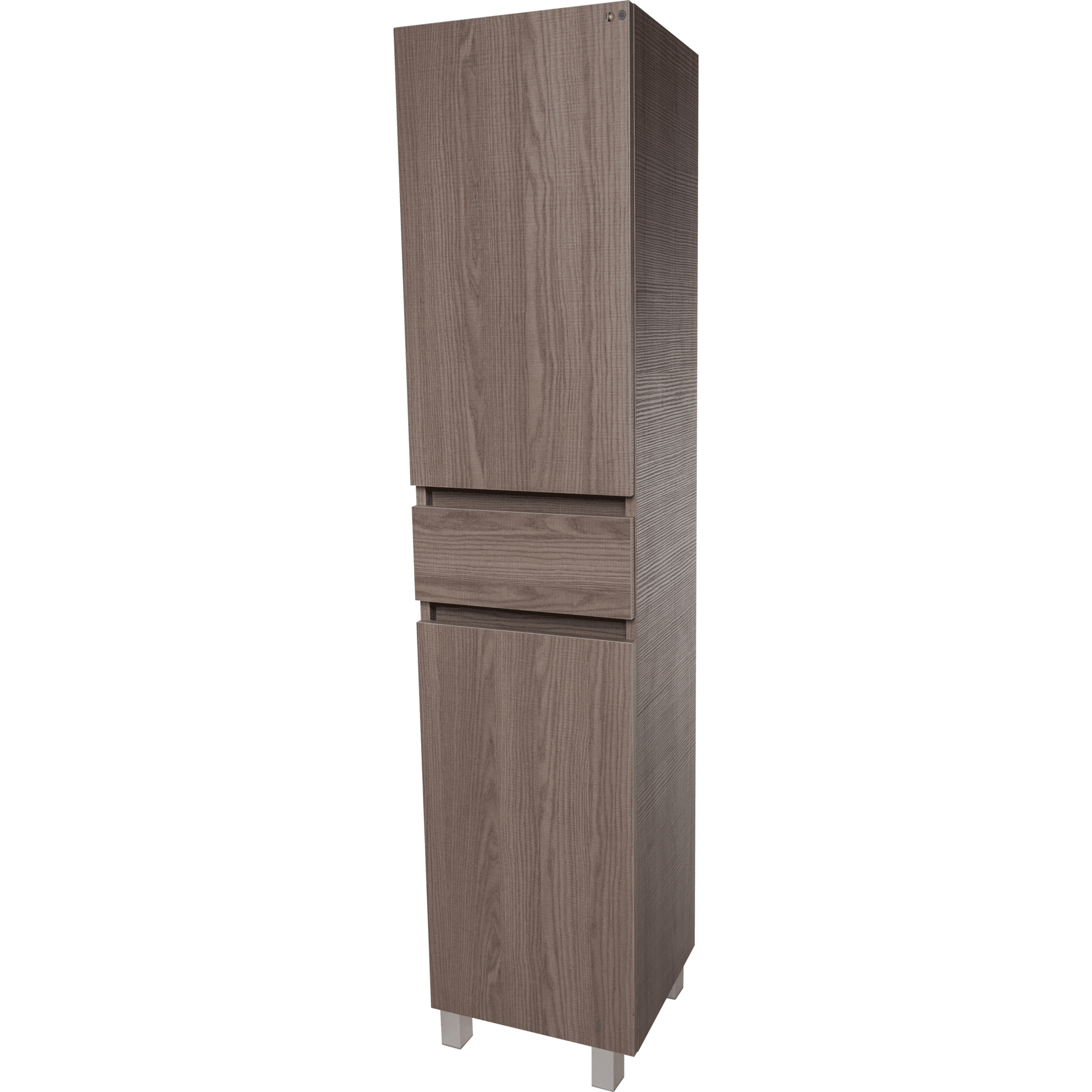 Floor Standing/ Wall Mounted Storage Tall Bathroom Cabinet, 1 Drawer