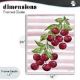 thumbnail image 4 of Stupell Industries French Country Juicy Cherry Vine on Stripes White Framed Giclee Art, 16 x 20, by Paul Brent, 4 of 8