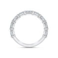 thumbnail image 4 of AFFY 1/2 Carat Marquise White Natural Diamond Wedding Band Ring In 14K White Gold Over Sterling Silver (0.50 Cttw, I2-I3 Clarity), Ring Size-9.5, 4 of 5