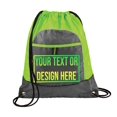 thumbnail image 1 of all about me company Personalized Cinch Bag - Custom Bags with Logo, Gym Drawstring Bags - Discount Promotional Items with Your Logo - Custom Backpack - Small Drawstring Bag, 1 of 4