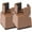 Brun 1, variante sur 2 Pcs Bloc de Surélévation de Lit Plateforme 22-42mm Bloc de Surélévation de Lit Réglable