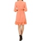 thumbnail image 3 of INSPIRE CHIC Vestido A-Line de Chifón con Volantes en Capa y Mangas 3/4 con Goma M Salmón, 3 of 7