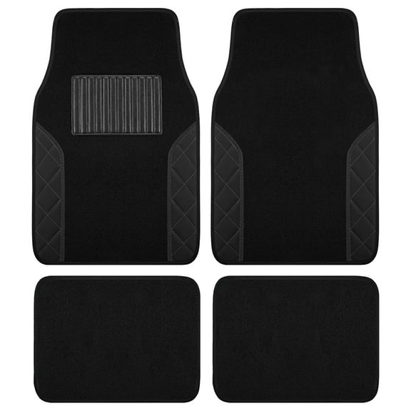 Road Comforts Hyper Pillar Car Floor Mat - All-Weather, Universal Fit for Most Cars Black