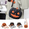 thumbnail image 1 of Fiudx Bolsa de Calabaza de Halloween, Diseño Creativo y Divertido, Correa de Hombro Ajustable, Versátil para Usar Como Bandolera o Bandolera, Accesorio de Otoño Moderno, Perfecta para Fiestas de Hall, 1 of 6