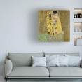 thumbnail image 3 of Canvas Wall Art - Pictufy 'The Kiss 1907A1908' Wall Art for Living Room, Bedroom, or Office Décor by Trademark Fine Art - 18 x 18 Inches, 3 of 4