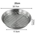 thumbnail image 5 of Stainless Steel Round Baking Pan With Cooling Rack For Roasting And Baking, 5 of 9