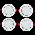 thumbnail image 2 of 6"12W 3000K 650Lm Round Gimbal 30 Tilting White Finish CRI80, 2 of 2