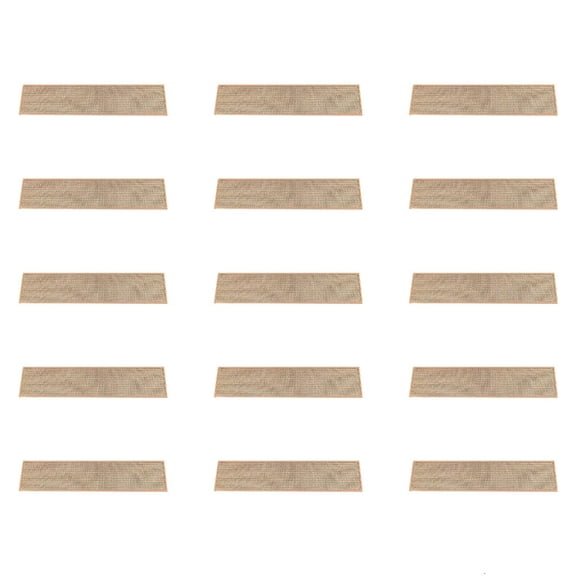 Giaone 15Pcs Weave Stair Treads for Wooden Step Indoor Machine Washable Stair Carpet