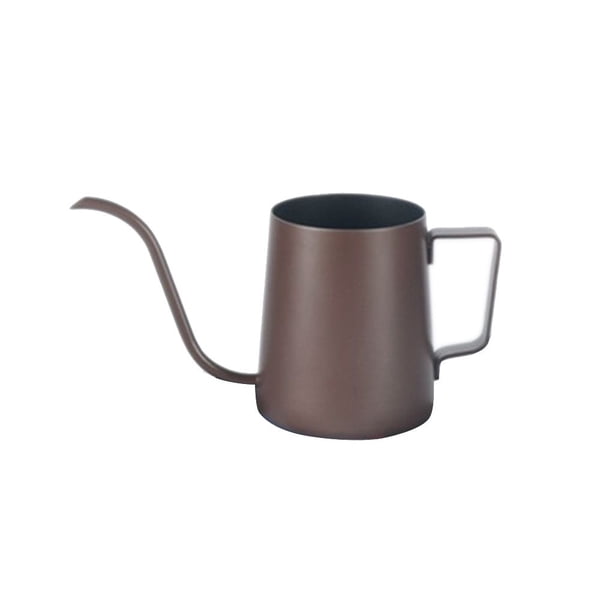Yuarrent Tetera de goteo de 250ml, tetera de café de acero inoxidable, tetera de goteo larga con cuello de cisne, tetera, taza, tetera de goteo de café, Juegos de servir café y té Café Yuarrent JJ22648-03