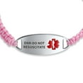thumbnail image 2 of Bling Jewelry Womens Medical ID Bracelet with Pink Braided Cord and Stainless Steel Clasp, 2 of 5
