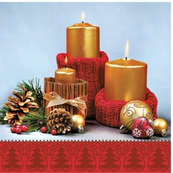 Keep Unique Christmas Paper Napkins, Luncheon Decorative Napkins, Assorted Color, 20/Pack