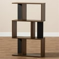 thumbnail image 6 of Bowery Hill 3 Shelf Display Bookcase in Brown and Dark Grey, 6 of 7