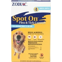 ZOD SPOT ON DOG 4PK 31-60LB 24
