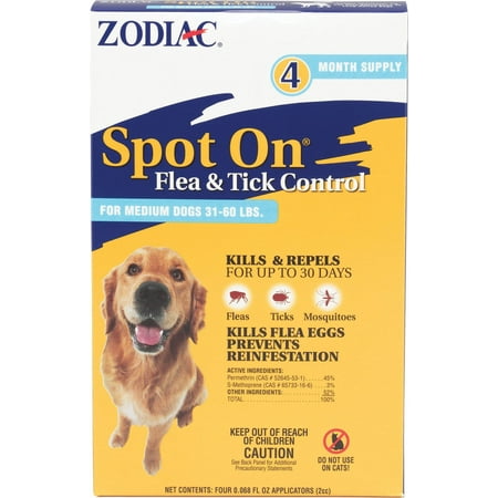 UPC: 0041535770006 | ZOD SPOT ON DOG 4PK 31-60LB 24