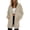 Beige, variant on Women Long Length Zip Up Hooded Sweatshirt Open Front Long Line Hoodie Jacket with Pockets Solid Color Casual Oversized Layering Outer Coat for Fall Winter