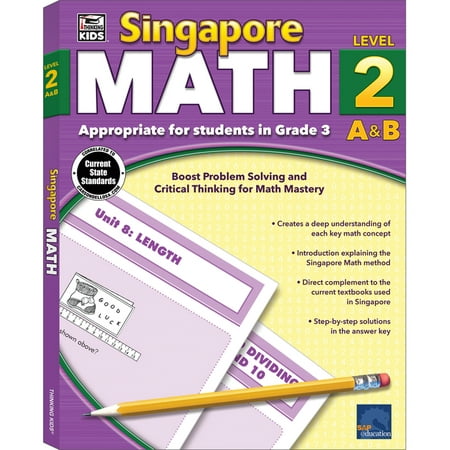 Thinking Kids Singapore Math Workbook Grade 3 (256 pages)