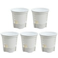 thumbnail image 1 of pot de Fleurs avec Fonction de drainage pour Intérieur et Extérieur (Transparent/blanc), 1 of 9