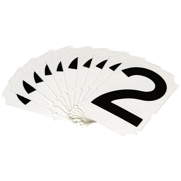 Brady Numbers and Letters Labels, PK 10 5050P-2