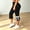 Black plus size capri leggings a1, variant on Cagogo Women Plus Size Capri Leggings High Waisted Yoga Capri Pants Solid Casual Active Capri Pants Regular Fit Workout Beach Cropped Lounge Trousers, White 5XL