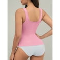 thumbnail image 5 of BLTIBY Women's Shapewear Tank Top Shaping Camisole U Neck Tops Tummy Control Vest Seamless Slimming Sleeveless Shaper Pink S, 5 of 6