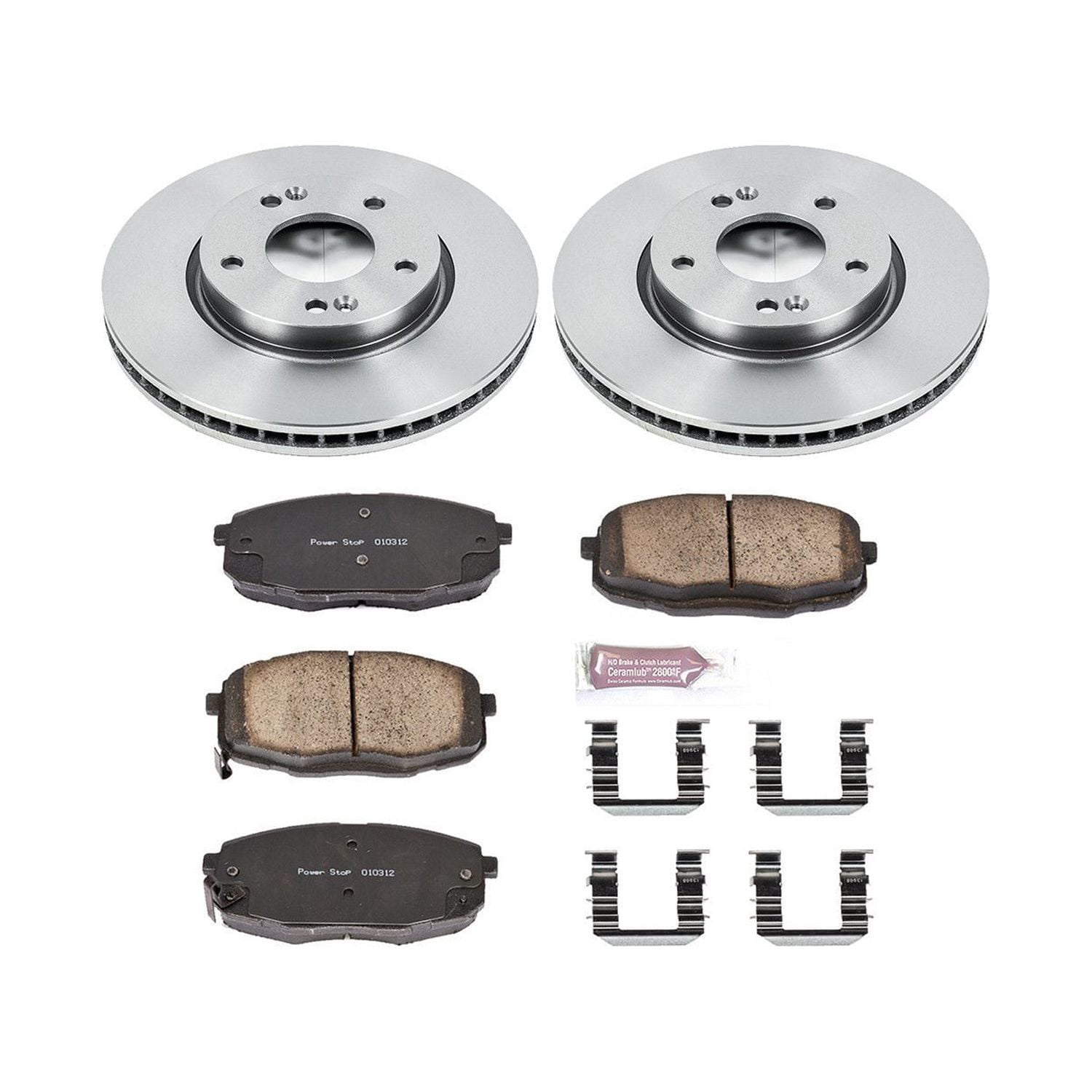Power Stop Front Stock Replacement Brake Pad and Rotor Kit KOE5366