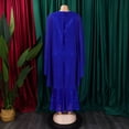 thumbnail image 5 of AURA Plus Size Spring Sequin Cape Mermaid Gown Elegant High Waist Long Party Dress XL XXXL, 5 of 9