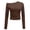 Coffee, variant on Womens Solid Off The Shoulder Long Sleeve T Shirt, Sexy Low Neckline Fashion Casual Daily Going Out Top,Green