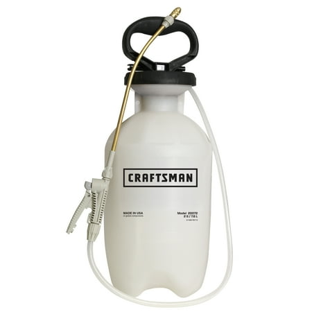 - Craftsman Handheld 2 Gallon Tank Garden Sprayer with Adjustable Tip + Nozzles