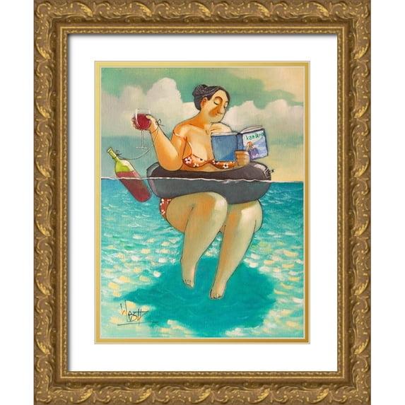 West, Ronald 15x18 Gold Ornate Wood Framed with Double Matting Museum Art Print Titled - Kaalkop