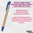 thumbnail image 3 of 10 Ballpoint Stylus Pens Pack - Recycled, Retractable - Blue, 3 of 5