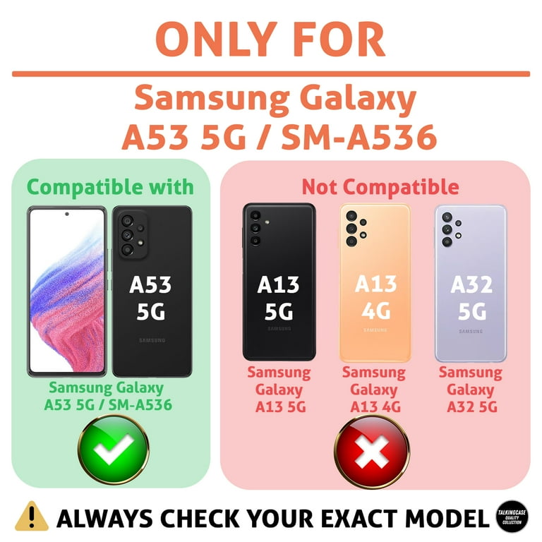 TalkingCase Slim Case Cover Compatible for Samsung Galaxy A53 5G