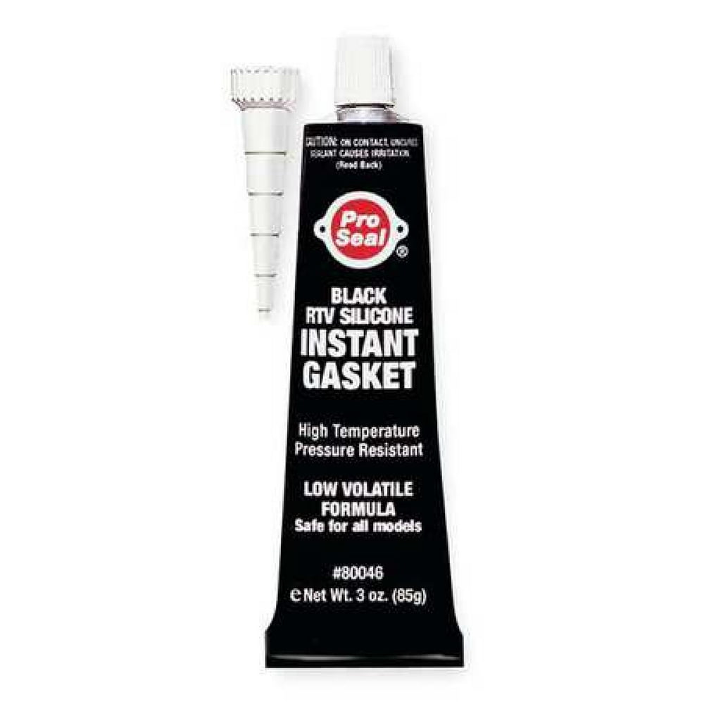 PRO SEAL 80046 RTV Silicone Sealant,3 oz Tube,Black