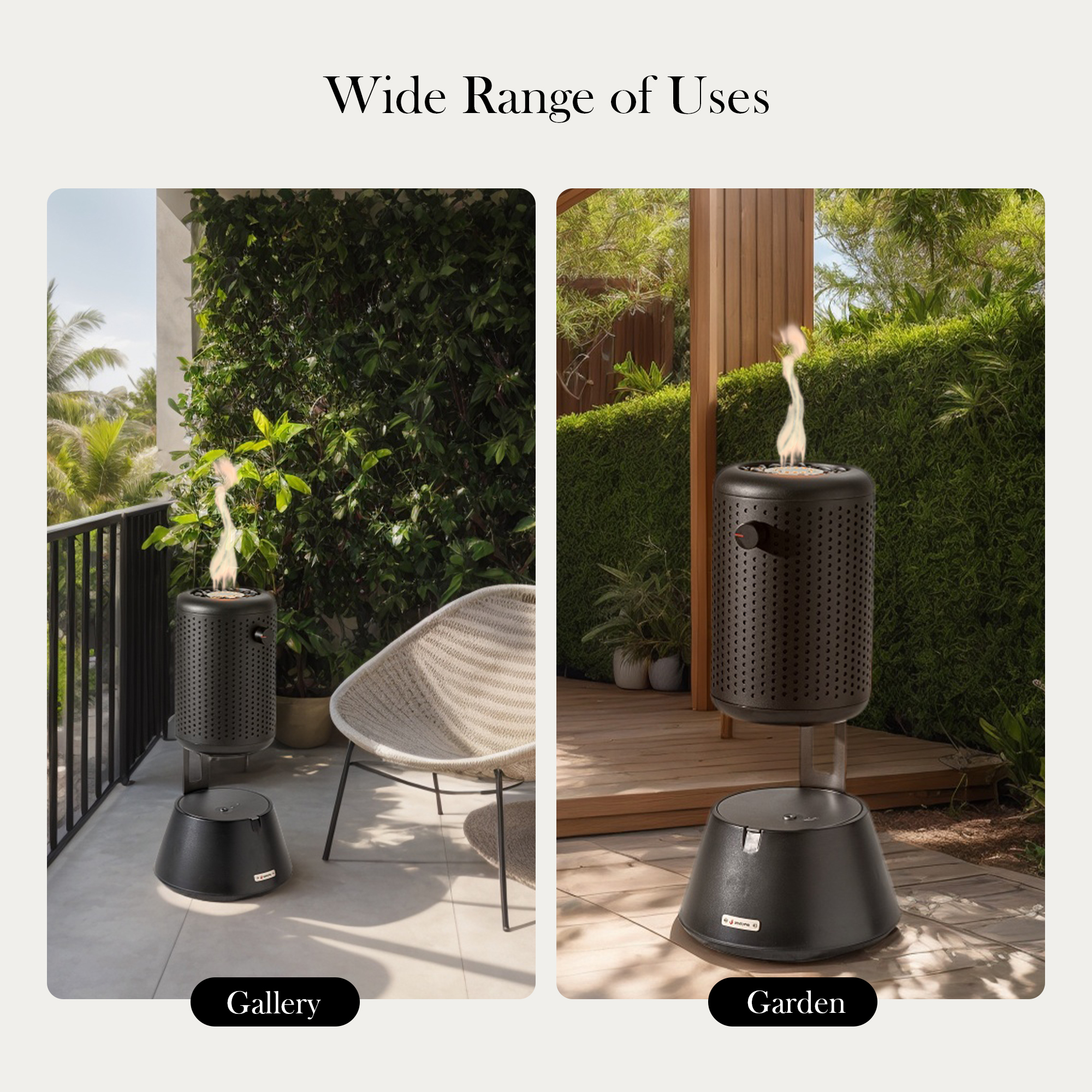 VENTOPYR 2-in-1 Fire Pit with Mosquito Repellent,Portable Outdoor Essential Oil Fire Pit Table Diffuser with Aluminum Alloy Frame