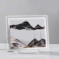 thumbnail image 5 of Aoderun Moving Sand Art Liquid Motion with Clear Frame Decor Home Relaxing Toy  (7×9in,Black), 5 of 7