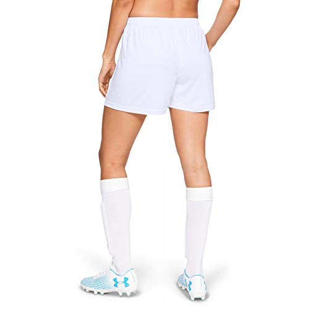 爆買いしたくなる Under Armour Women's Maquina 2.0 Soccer Shorts, White (100 服＆ファッション小物