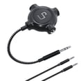 thumbnail image 1 of LP Headphone Splitter, Nylon-Braided 3.5mm Audio Stereo Splitter, Male to 3 Female Ports for MacBook, Mac, iPad, iPhone(≤6), iPod, Tablet, Laptop, PC, Earphone, Kindle, MP3 Player, Speaker & More, 1 of 1