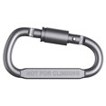 thumbnail image 3 of Small Carabiner Clip Carabiner Keychain Heavy Duty Caribeaner Hook D Ring Aluminum Carbiner Clip for Keys Backpack Hiking Camping Fishing (Grey 2pcs), 3 of 11