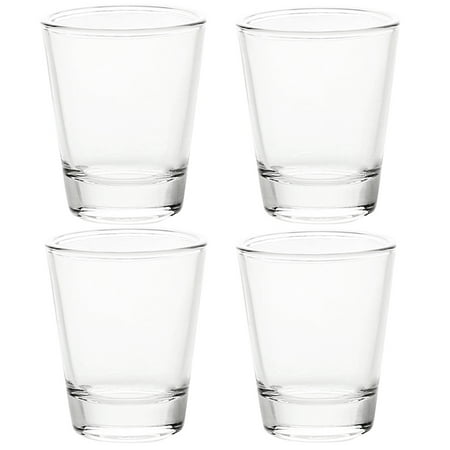 

Bcnmviku 1.5 oz Shot Glasses Sets with Heavy Base Clear Shot Glass (4 Pack)