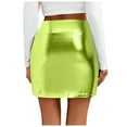 thumbnail image 3 of vigerkar Women's Elastic Waistband Stretch Bodycon Mini Length Pencil Skirt GN2, L, 3 of 8