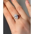 thumbnail image 4 of 2CT Oval Cut Lab Created Diamond Engagement Ring 14K Yellow Gold Plated, 4 of 4
