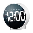 thumbnail image 4 of Reloj electrónico de escritorio con pantalla LED grande para sala de estudio en casa o interior. Blanco, 4 of 9