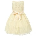 thumbnail image 2 of Richie House Little Girls Yellow Floral Embroidered Dress 5/6, 2 of 7