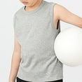 thumbnail image 4 of Birdeem Solid Color Sleeveless Top Boys T-Shirt Summer Children Sports Round Neck, 4 of 12
