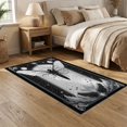 thumbnail image 2 of ODIKA 5'x7' Washable Area Rug Non-Slip, Low Pile, Stain Resistant Death Moth Gothic Witchy Border Academia Mystical Galaxy Phase for Guest Room, Lounge, Apartment, 2 of 7