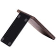 thumbnail image 4 of 8x de Sujetalibros de Madera con Base de Metal Resistente Soporte de Libro de Nogal Negro con Puntos Antideslizantes, 4 of 5