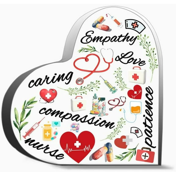 Nurse Gifts For Women Nursing Gifts Nurse Clear Acrylic Desk Decorative Sign For Home Office 4 X 4 I Decor Acrylic Heart Gifts Sign Office Art Decorations