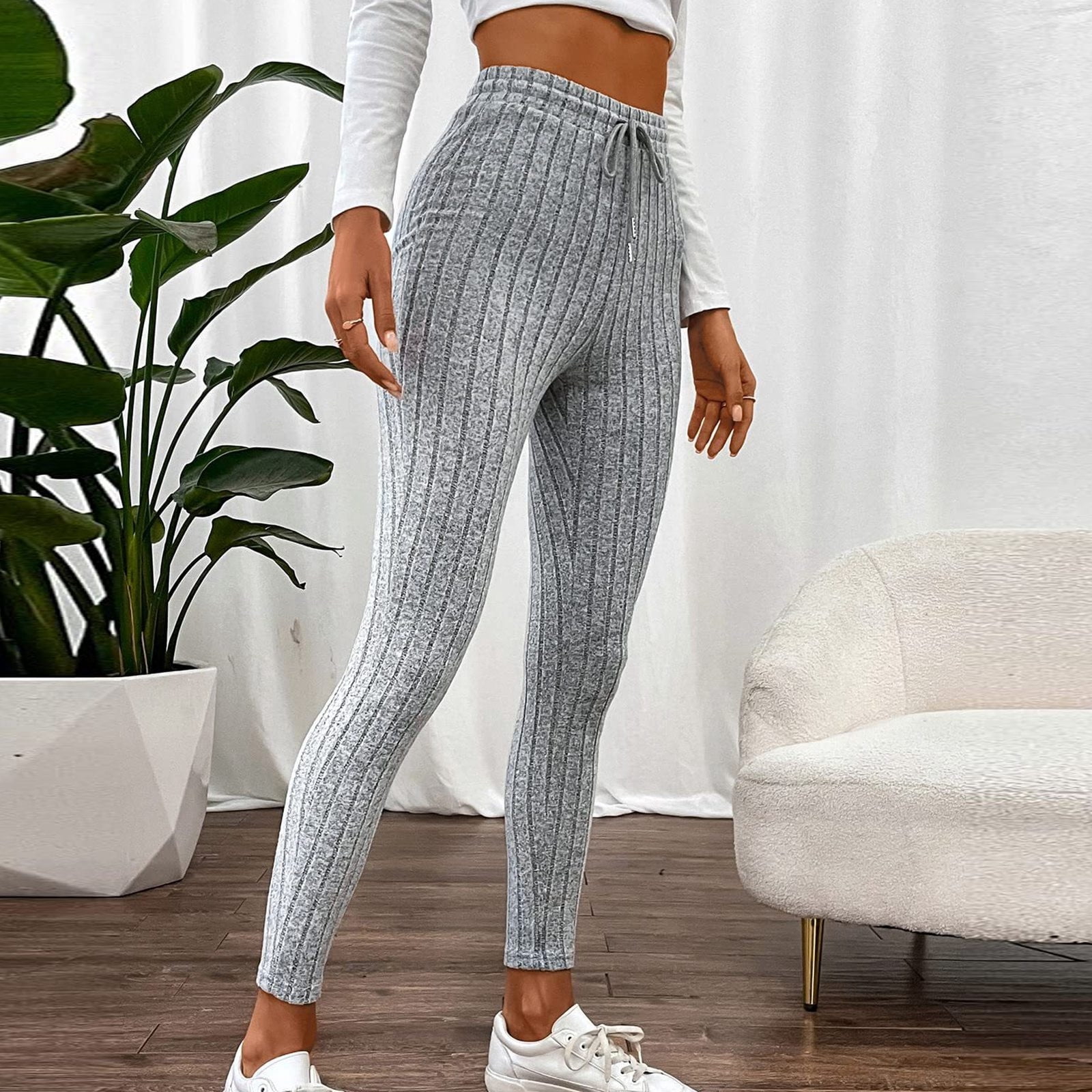 Women's Winter High Waisted Breathable Yoga Pants Stretchy Fitness Leggings With Pockets For Running Gym & Daily Wear Trousers plus Size Wide Leg Linen Pants Jumpsuits Women plus Size plus Size